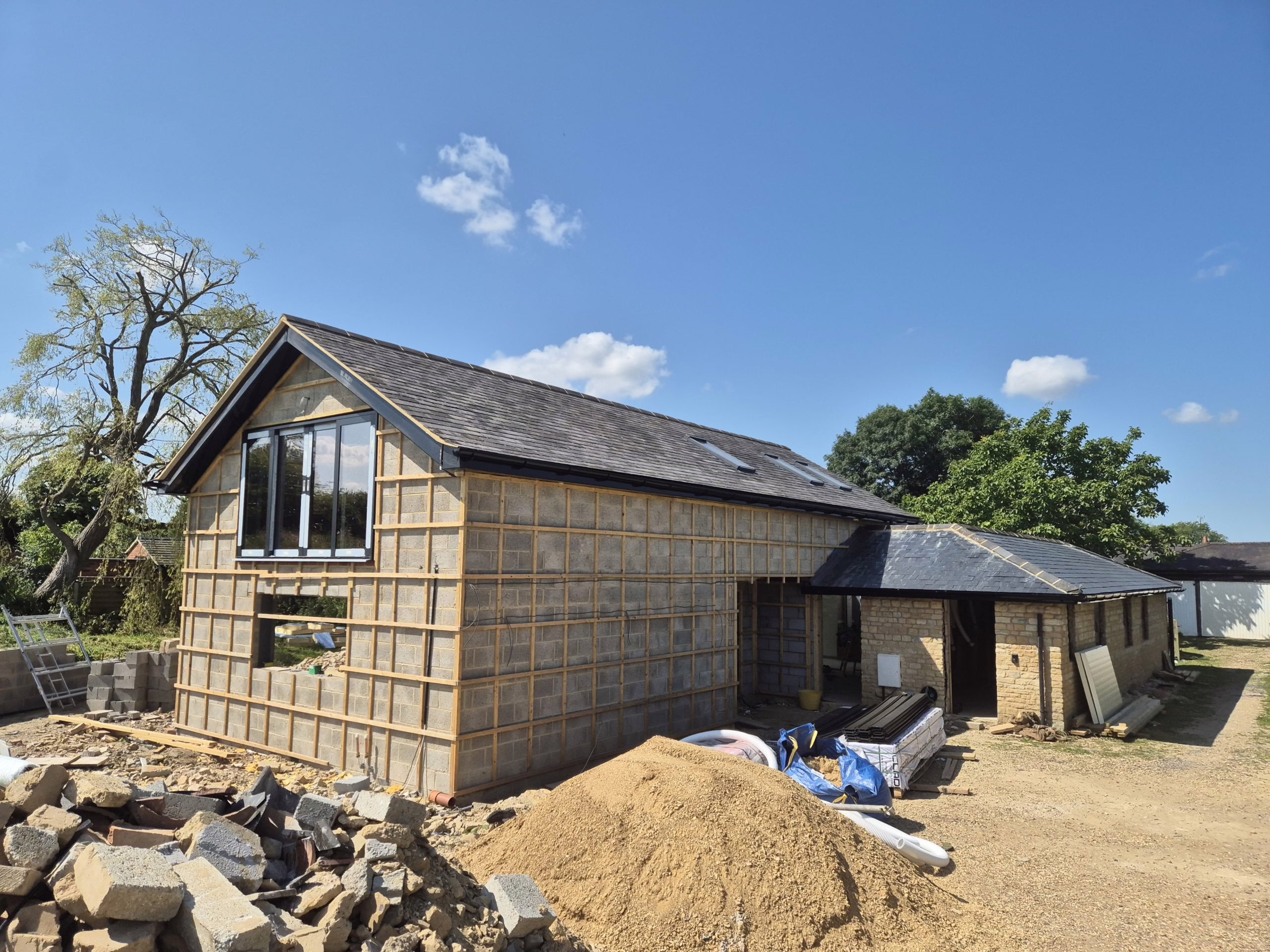 house construction in progress